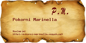 Pokorni Marinella névjegykártya